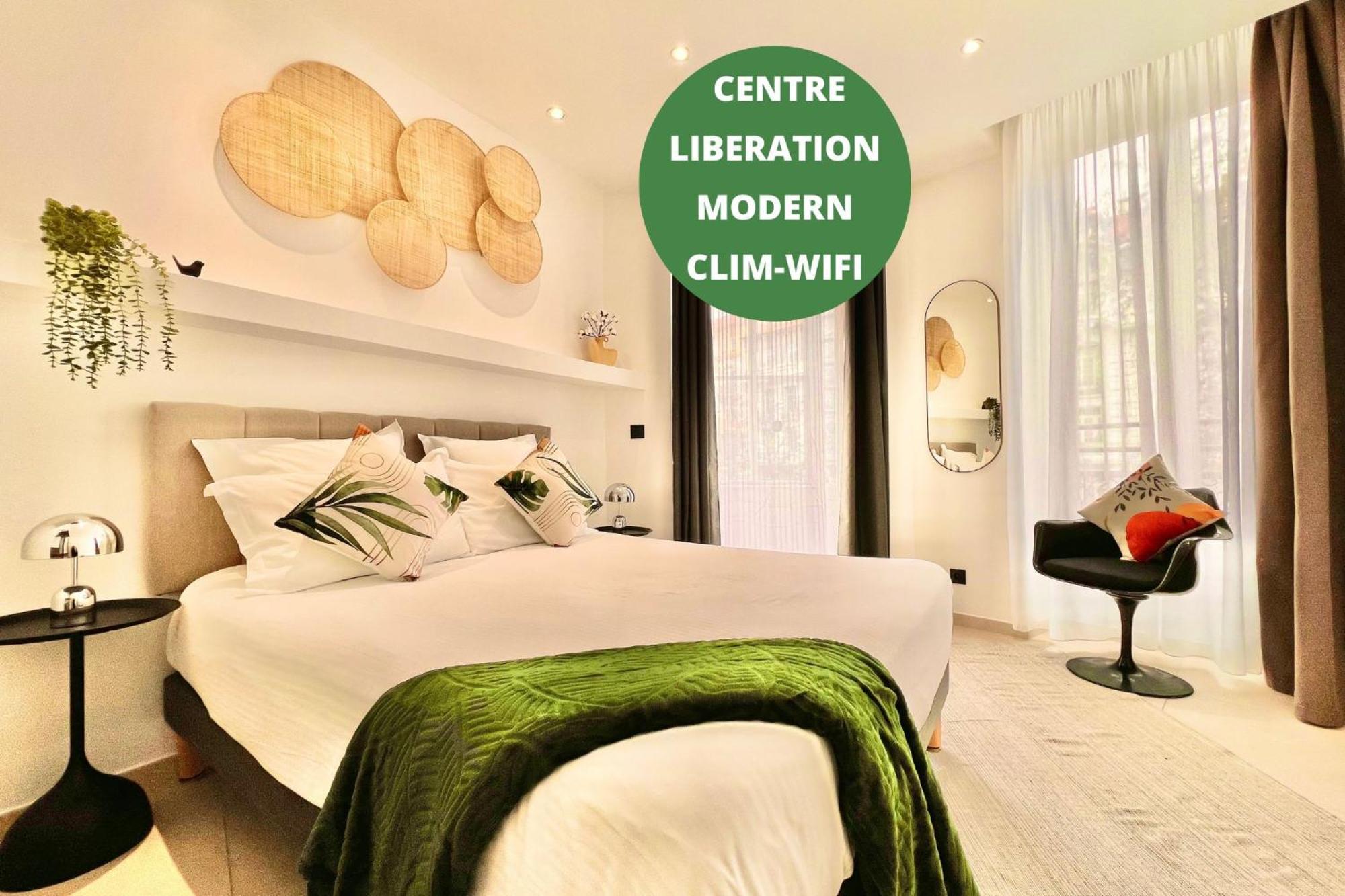 Liberation Center - Private Balcony - 24&7 Reception - Luggage Storage Aparthotel Nice Eksteriør bilde